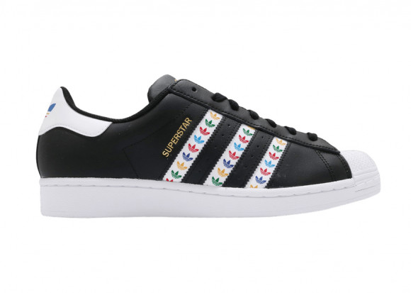 Adidas Superstar 'Black Multi' Core Black/Footwear White/Gold Metallic Sneakers/Shoes FZ0058 - FZ0058