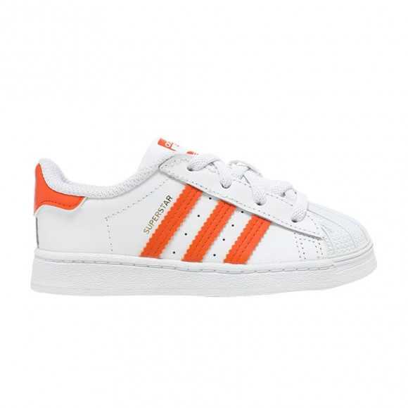Adidas Superstar Infant 'White Orange' | Infant Size 5.5 - FZ0653