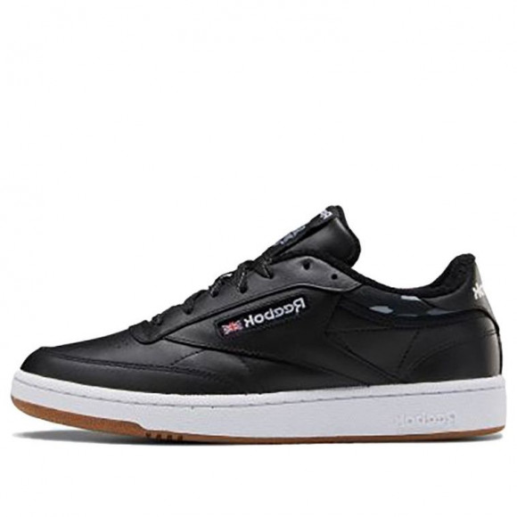 Reebok Club C 85 BLACK/WHITE Skate Shoes FZ1281 - FZ1281