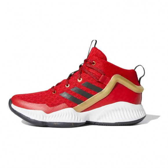 Adidas Lockdown J Shoes Red/Black/Golden - FZ1693