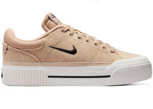 Nike Wmns Court Legacy Lift 'Pale Ivory Hemp' | Cream | Women's Size 10 - FZ2606-101
