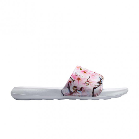 Nike Wmns Victori One Printed Slide 'Pink Floral Print' | White | Women's Size 8.5 - FZ3111-100