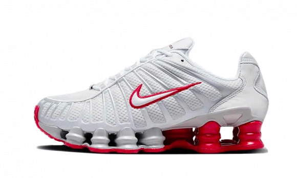 NIKE Wmns Shox Tl, Sneakers, Femme, platinum tint/white/gym red - FZ4344-001