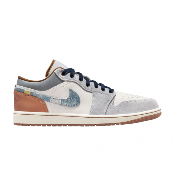 Air Jordan 1 Low SE 'Repaired Denim Swoosh' - FZ5042-041