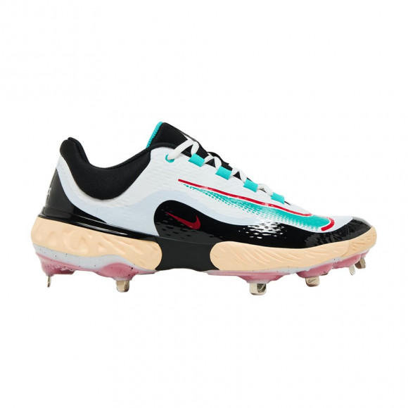 Nike RBI x Alpha Huarache Elite 4 Low 'White Black Teal' | Men's Size 12.5 - FZ7345-103