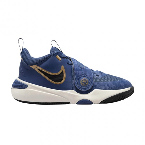 Nike Team Hustle D11 GS 'Mystic Navy Metallic Gold' | Blue | Kid's Size 6 - FZ8463-400