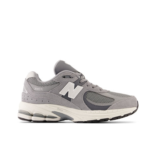 New Balance Kids' 2002 in Grey Leather
