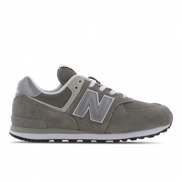 New Balance 574 Evergreen - Boys' Grade School Running Shoes - Grey / White - GC574EVG