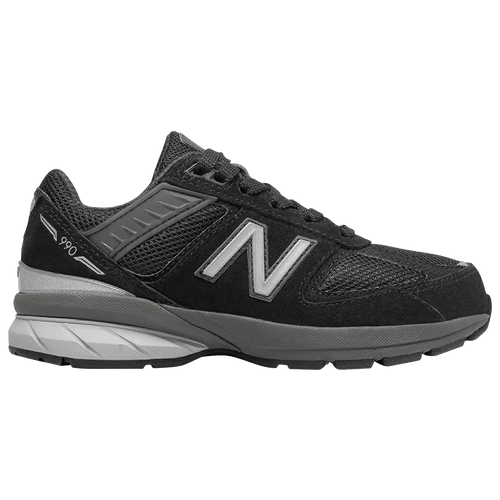 New Balance 990v5 - Boys' Grade School Running Shoes - Black / Black - GC990BK5-M