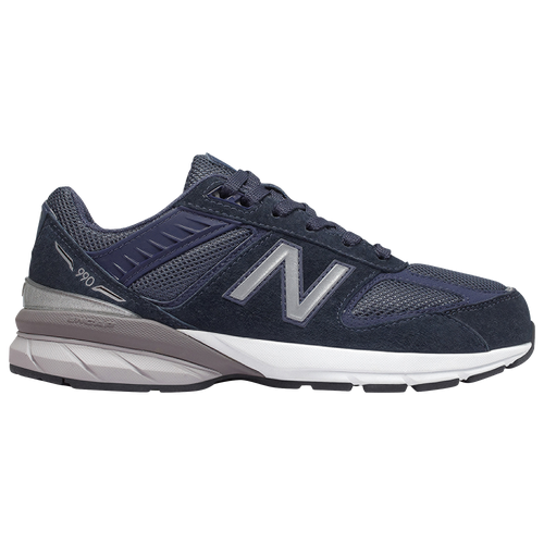 New Balance 990v5 - Boys' Grade School Running Shoes - Navy / Gray / White - GC990NV5-M