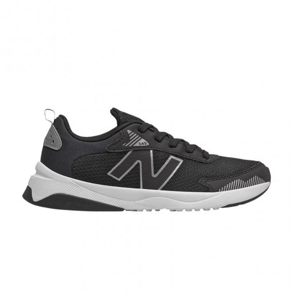 New Balance 545 Big Kid Wide 'Black Silver Metallic' | Kid's Size 4 - GK545BO1-W