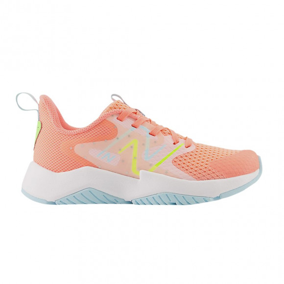 New Balance Rave Run v2 Big Kid 'Grapefruit Hi-Lite' | Pink | Kid's Size 6 - GKRAVGH2