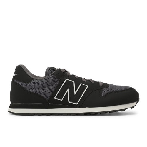 New Balance Hombre 500 in Negro/Gris, Synthetic, Talla 40 - GM500WL2