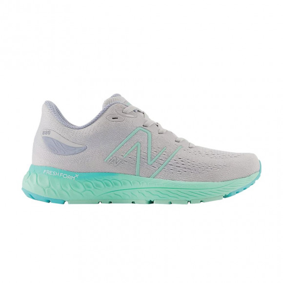 New Balance Fresh Foam X 880v12 Big Kid 'Light Aluminum Bright Mint' | Grey | Kid's Size 7 - GP880F12