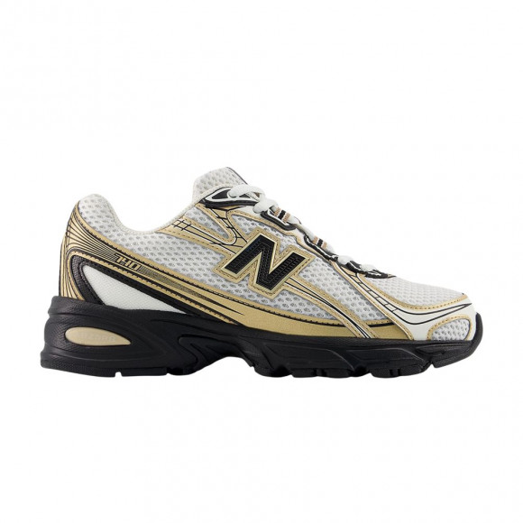 New Balance 740 Big Kid 'Sea Salt Black Gold Metallic' | Kid's Size 6 - GR740GM