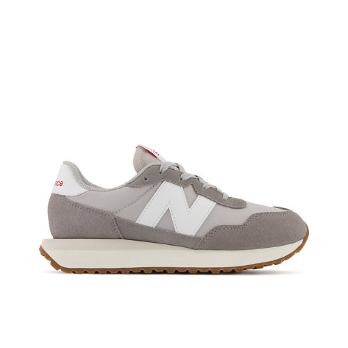 New Balance Kinder 237 in Grau/Beige, Synthetic - GS237PE