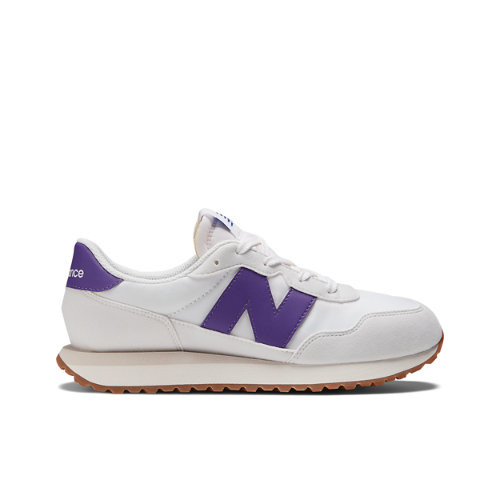 New Balance Kids' 237 in Grey/Purple Synthetic
