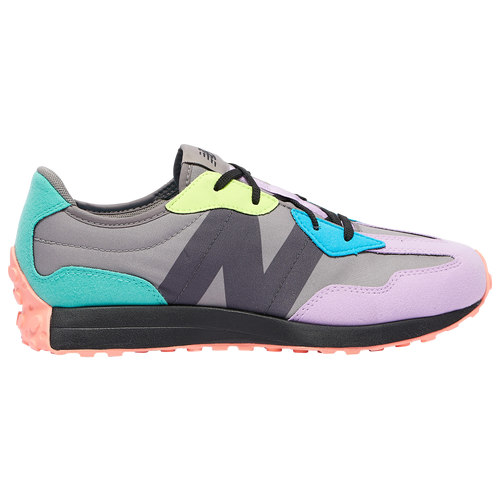 New Balance 327 - Boys' Grade School Running Shoes - Violet / Grey / Teal - GS327EB
