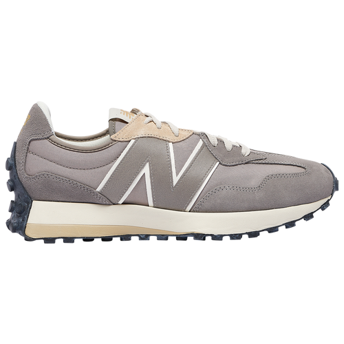 New Balance 327 - Boys' Grade School Running Shoes - Gray / White / Gold - GS327GDY