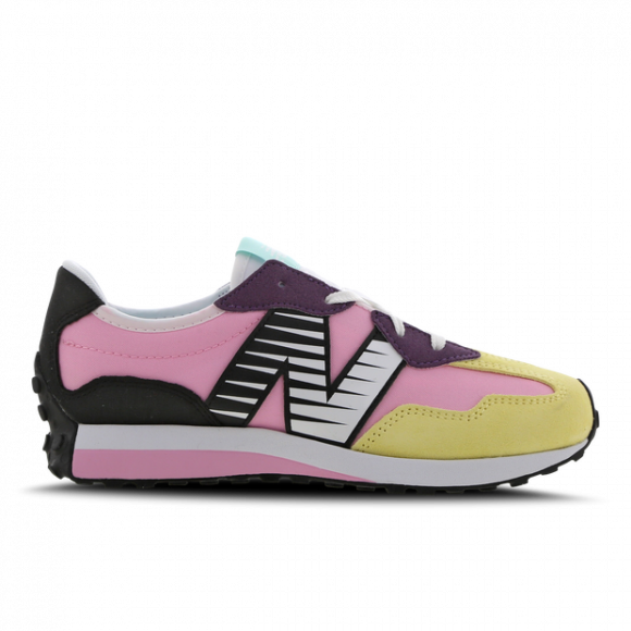 New Balance 327 - Girls' Grade School Running Shoes - Pink / Yellow - GS327PK1