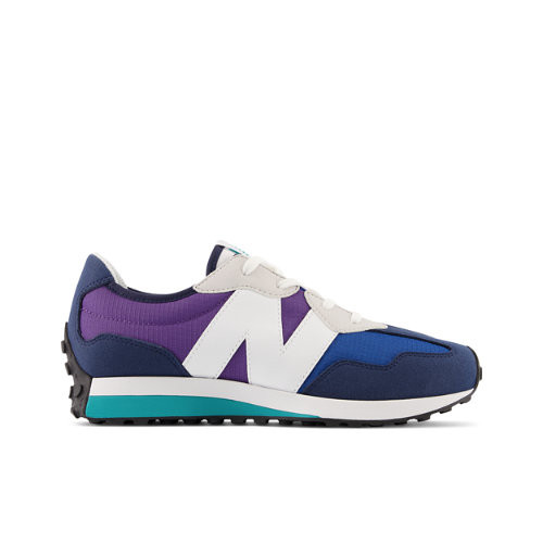 New Balance Kids' 327 in Blue/Purple Synthetic, size 5.5 - GS327SB