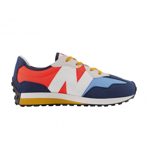 New Balance 327 Big Kid Wide 'Natural Indigo Electric Red' | Blue | Kid's Size 7 - GS327SH-W