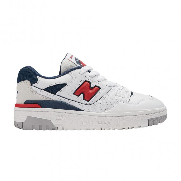 New Balance 550 Big Kid 'White True Red' | Kid's Size 6.5 - GSB550ED