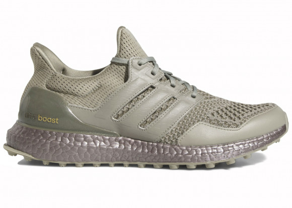 adidas Ultra Boost Spikeless Golf Silver Pebble Olive Strata - GV6920