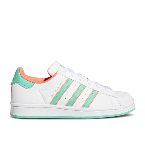 adidas Superstar Big Kid 'White Hi-Res Green' - GV6987