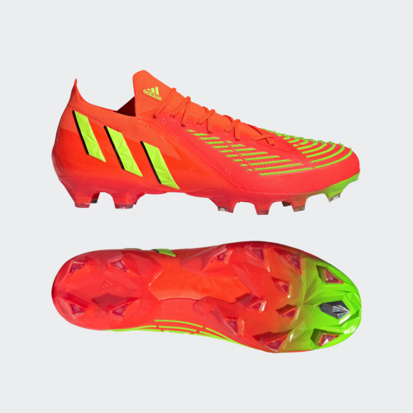 adidas Predator Edge.1 L AG Neon Red Soccer Cleats/Football Boots GV8511