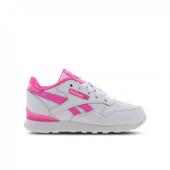 Classic Leather Step 'n' Flash Little Kid 'White Atomic Pink' - GV8643