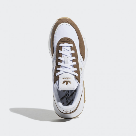 adidas retropy f2 cloud white wild brown women's shoe