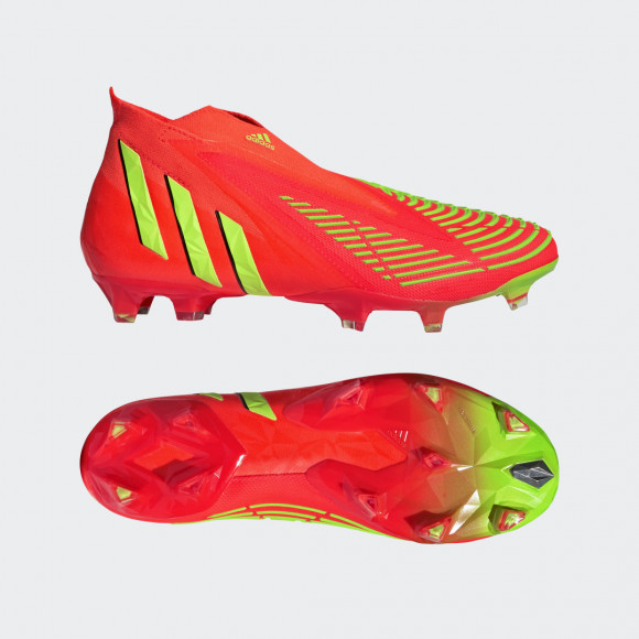 adidas Predator Edge+ FG Neon Red Soccer Cleats/Football Boots GW1039 - GW1039