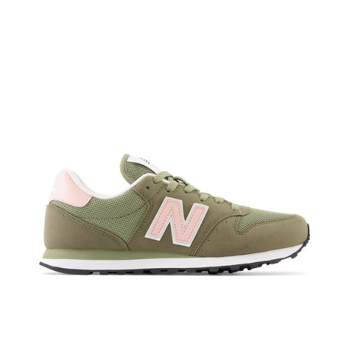 New Balance Mujer 500 in Verde/Rosa, Synthetic, Talla 36 - GW500CG2