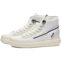Y-3 Men's Ajatu Court High Sneakers in White/Orbit Grey - GW8619