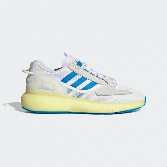 Adidas Men's ZX 5K Boost Sneakers in White/Blue Rush - GX2030