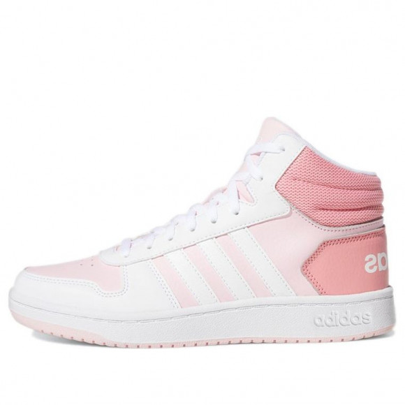 (WMNS) Adidas neo Hoops 2.0 Mid Pink/White - GX3832