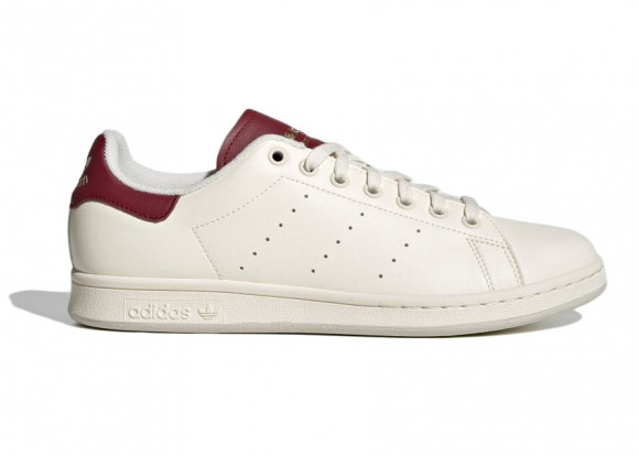 Adidas Men's Stan Smith Sneakers in White/Grey/Burgundy - GX4420