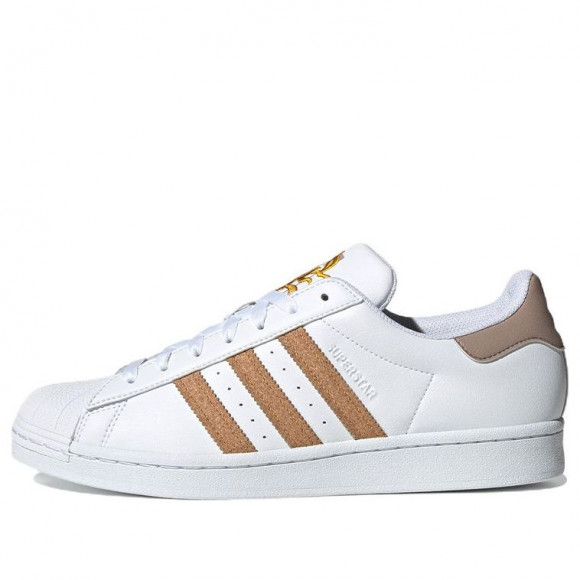 adidas Superstar WHITE/BROWN Skate Shoes GY0013