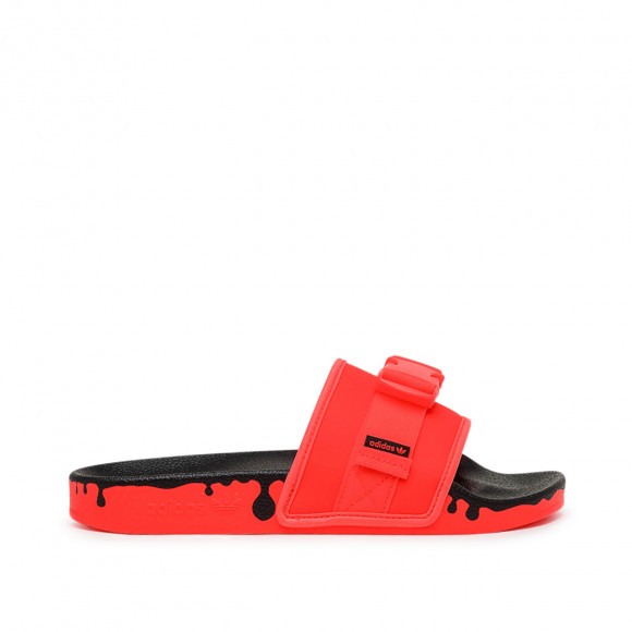 adidas red slides womens