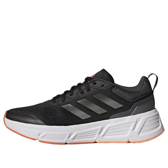 adidas Questar BLACK/WHITE/ORANGE Marathon Running Shoes GY2265 - GY2265