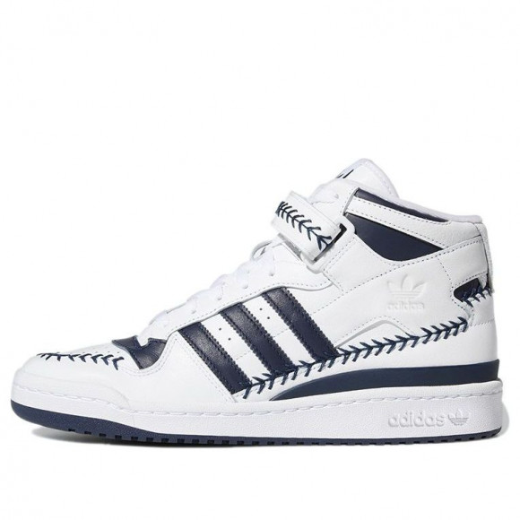 adidas originals Forum Mid Aaron Judge Blue/White Shoes (Unisex/Leisure ...