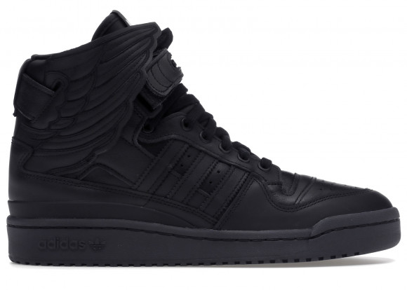 cemento Frenesí oscuridad adidas Originals Black Jeremy Scott Edition Forum Hi Wings 4.0 Sneakers