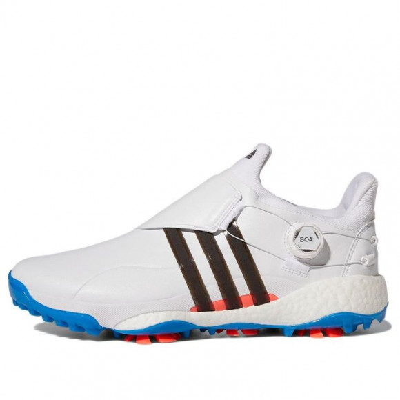 adidas Tour360 22 BOA WHITE/BLACK/BLUE Marathon Running Shoes (Golf Shoe) GY5336 - GY5336
