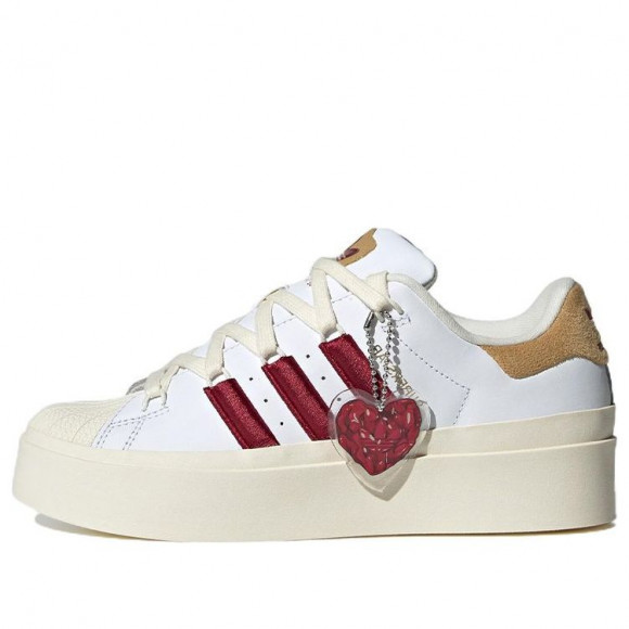 adidas (WMNS) adidas Originals Superstar Bonega WHITE/DARK RED/LIGHT BROWN Skate Shoes GY6793 - GY6793