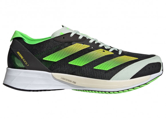 adidas Adizero Adios 7 BLACK/GREEN Marathon Running Shoes GY8409 - GY8409