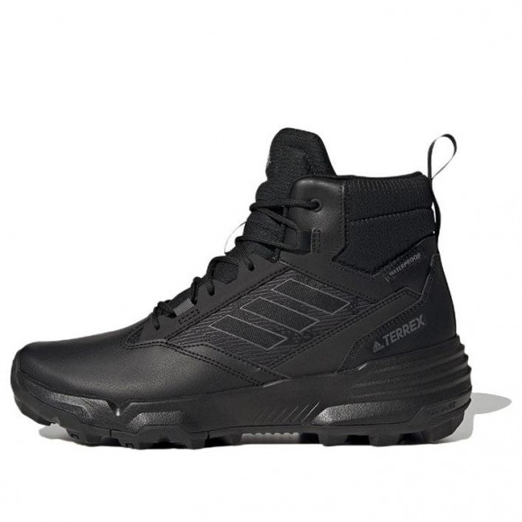 adidas Terrex Unity Leather BLACK Hiking Shoes GZ3325 - GZ3325