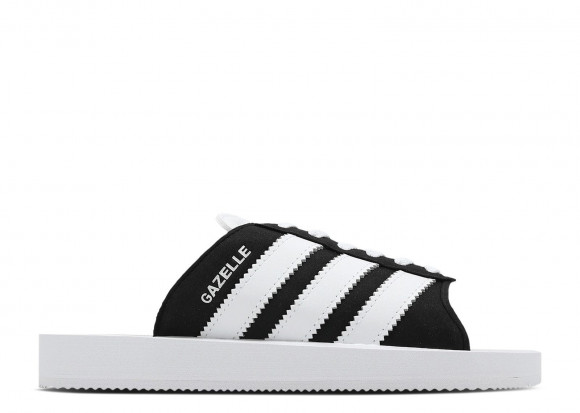 Adidas Wmns Gazelle Beach Slides 'Black White' | Women's - Gazelle-Beach-Slides