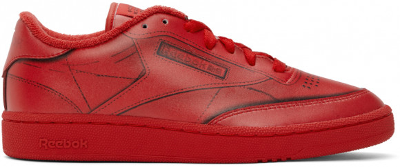 Maison Margiela 红色 Reebok 联名 Club C 运动鞋 - H02408