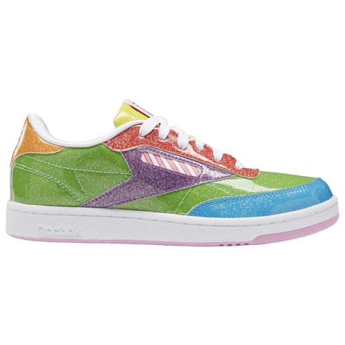 Reebok Club C - Boys' Grade School Sneakers - Super Green / Instinct Red / Ultimate Yellow - H05082